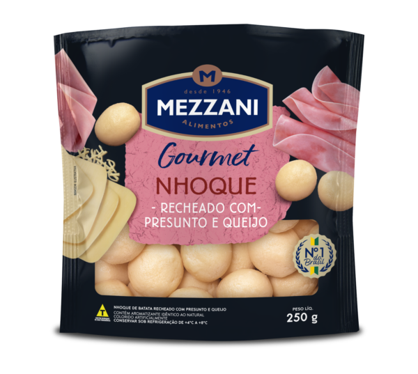 Mezzani Gourmet Nhoque Presunto e Queijo 250g