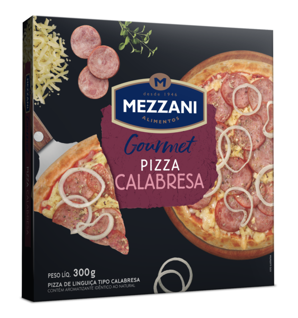 Mezzani Gourmet Pizza de Calabresa 300g