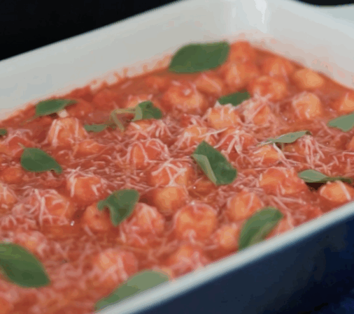 Nhoque de Forno com Molho de Legumes Assados - Mezzani