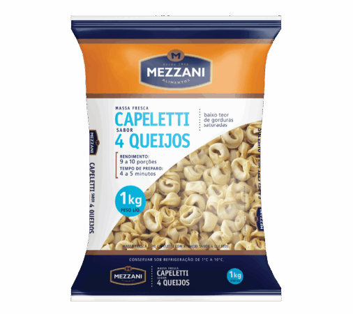 Capeletti 4 Quesos 1kg - Mezzani Capeletti 4 Quesos 1kg - Mezzani