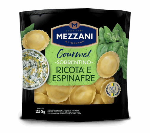 Sorrentino de Ricota e Espinafre 250g - Mezzani Sorrentino de Ricota e Espinafre 250g - Mezzani