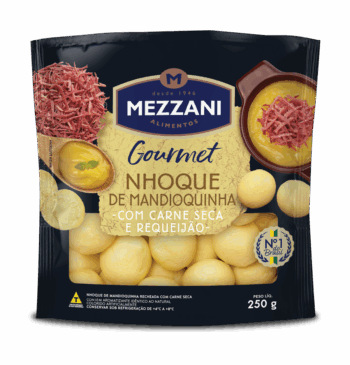 Nhoque de Mandioquinha Com Carne e Requeijão 250g