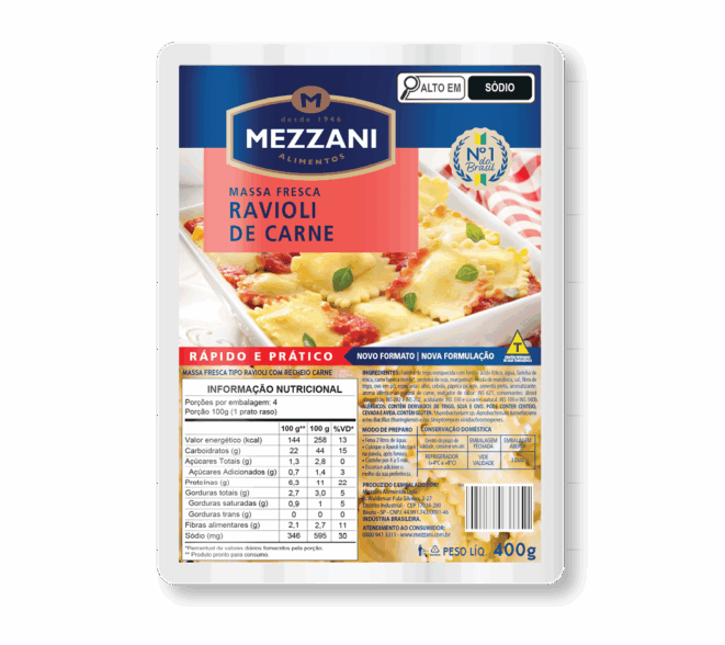 Raviolis de Carne 400g