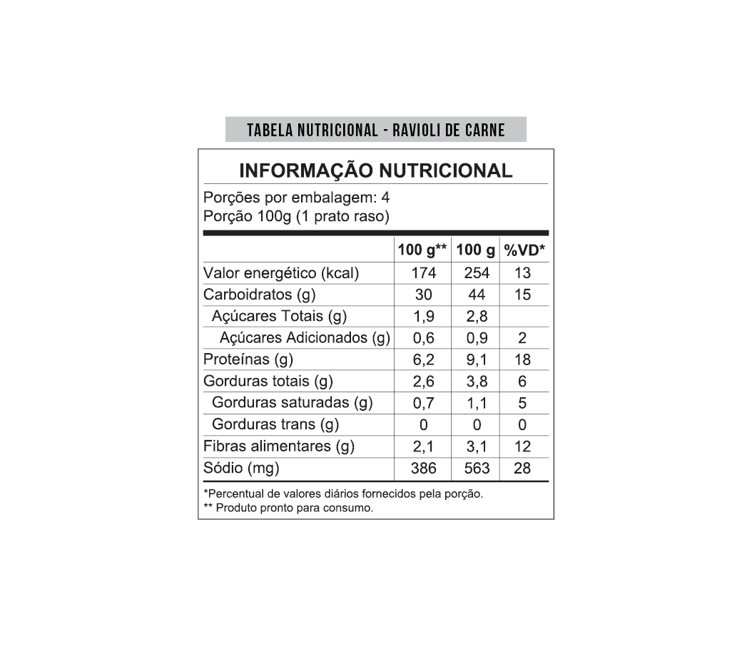 Ravioli de Carne 400g - Mezzani