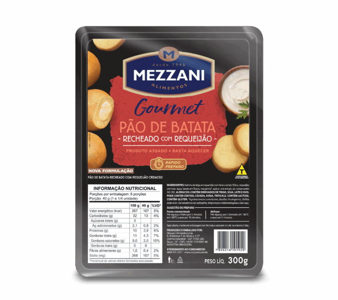 Pan de Patata Relleno de Requesón 300g