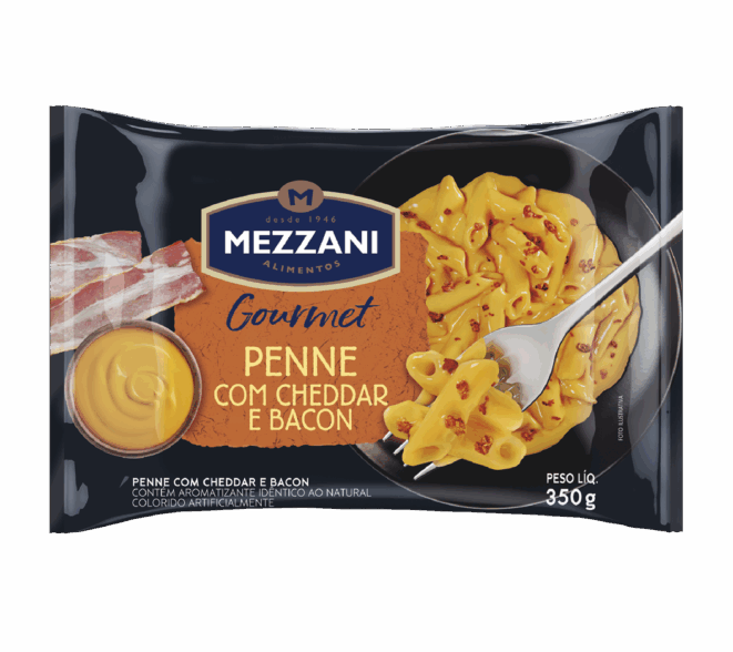 Penne con Cheddar y Bacon 350g