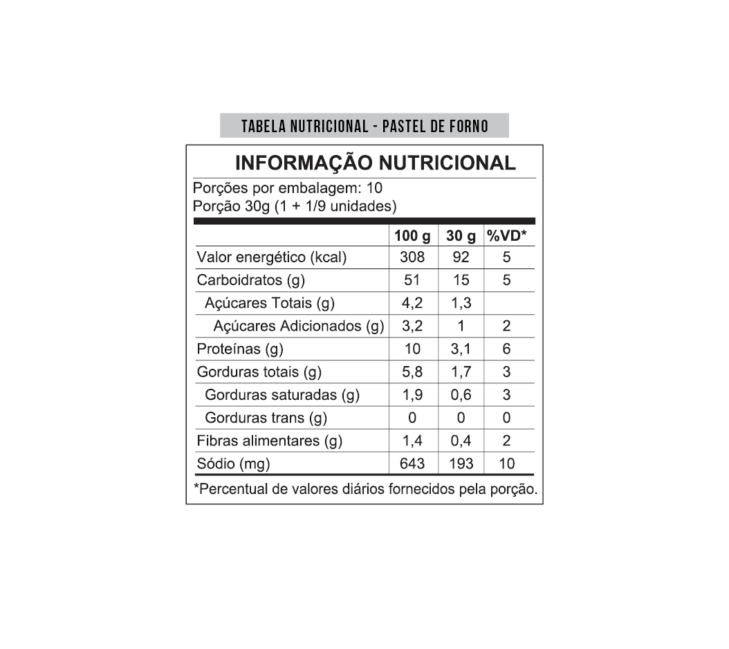 Pastel de Forno 300g - Mezzani