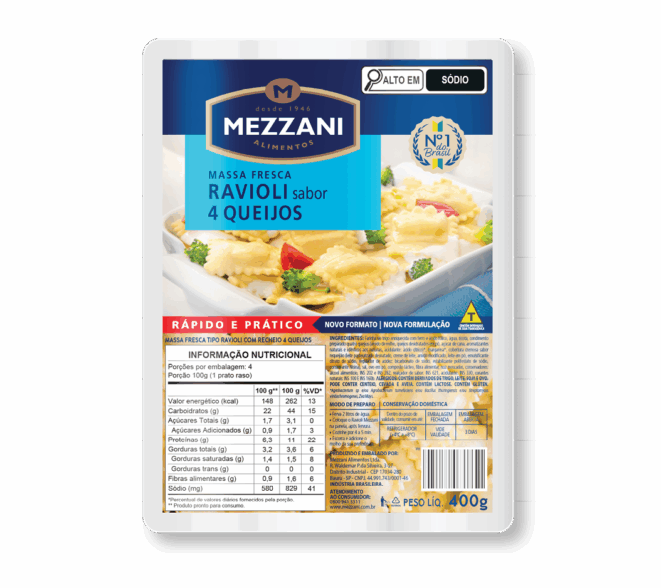 Ravioli 4 Quesos 400g