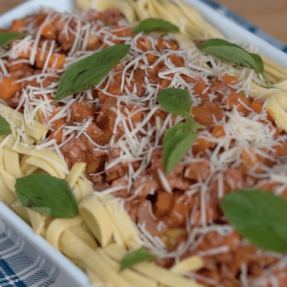 Tagliatelle com Ragu de Linguiça